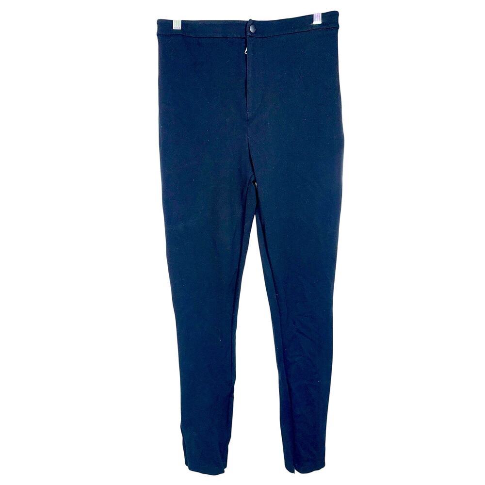 Abercrombie & Fitch Black Ankle Zip Skinny Jeans Dress Pants Trousers Size M